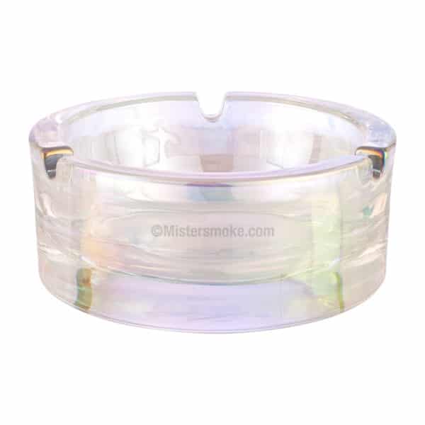 glass rainbow ashtray