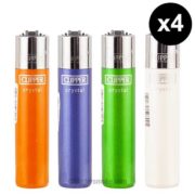 clipper briquet crystal rainbow en lot de 4