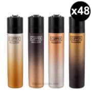 boite de 48 clipper briquet modèle gradient premium