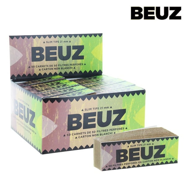 Filtres tips carton BEUZ Brown à la boite, Filtres en carton