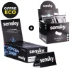 Pack fumeur économique - Boite de 24 carnets de papier à rouler court + boite de 30 sachets de filtres cigarettes Sensky