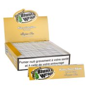 Carnet de Grande Feuille à Rouler Blunt Wrap © Gold Slim Blanc