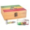 boite fumeur en bois avec accessoires 420 leaf