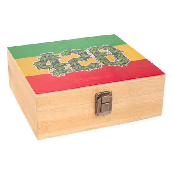 raucherbox aus holz mit zubehör 420 rasta