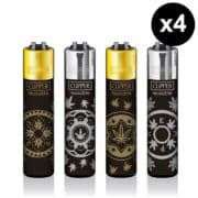 clipper money hemp - lot de 4 briquets