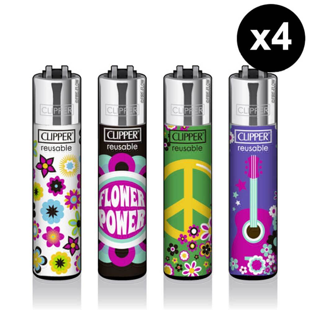 Briquet Clipper collection - x4 briquets - Modèle Mixed Pattern - Briquet  Clipper/Briquet clipper collection - massiliasmoke