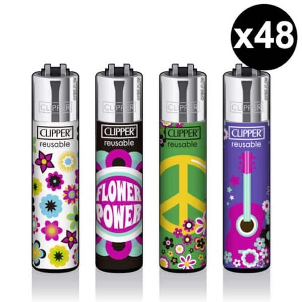 Briquet Clipper Free Spirit x48 boite