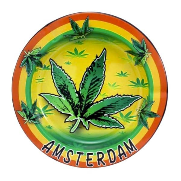 ashtray amsterdam rasta rainbow