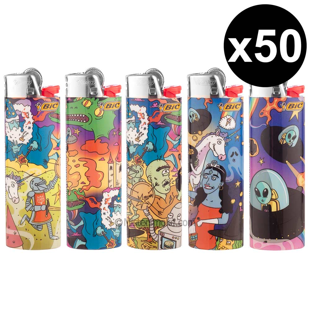 Briquet BIC Cartoon au display, Briquets