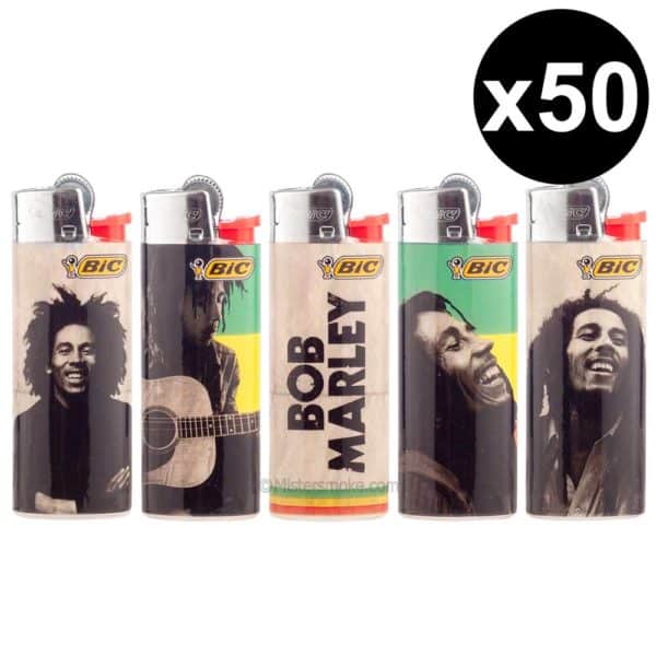 lighter bic bob marley mini