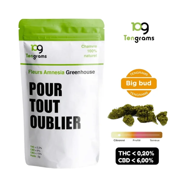 Fleurs de CBD Amnesia Greenhouse - 2g