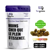 Fleurs de CBD Sour Diesel Greenhouse - 2g