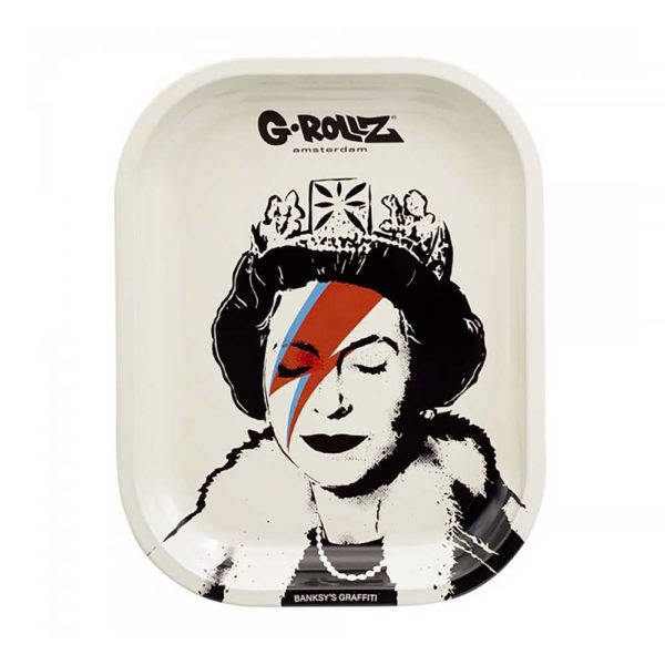 banksy&#039;s lizzie stardust metal tray