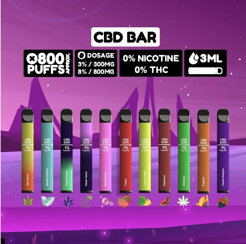 Chicha CBD Bubble Gum - L'as du CBD - Livraison gratuite