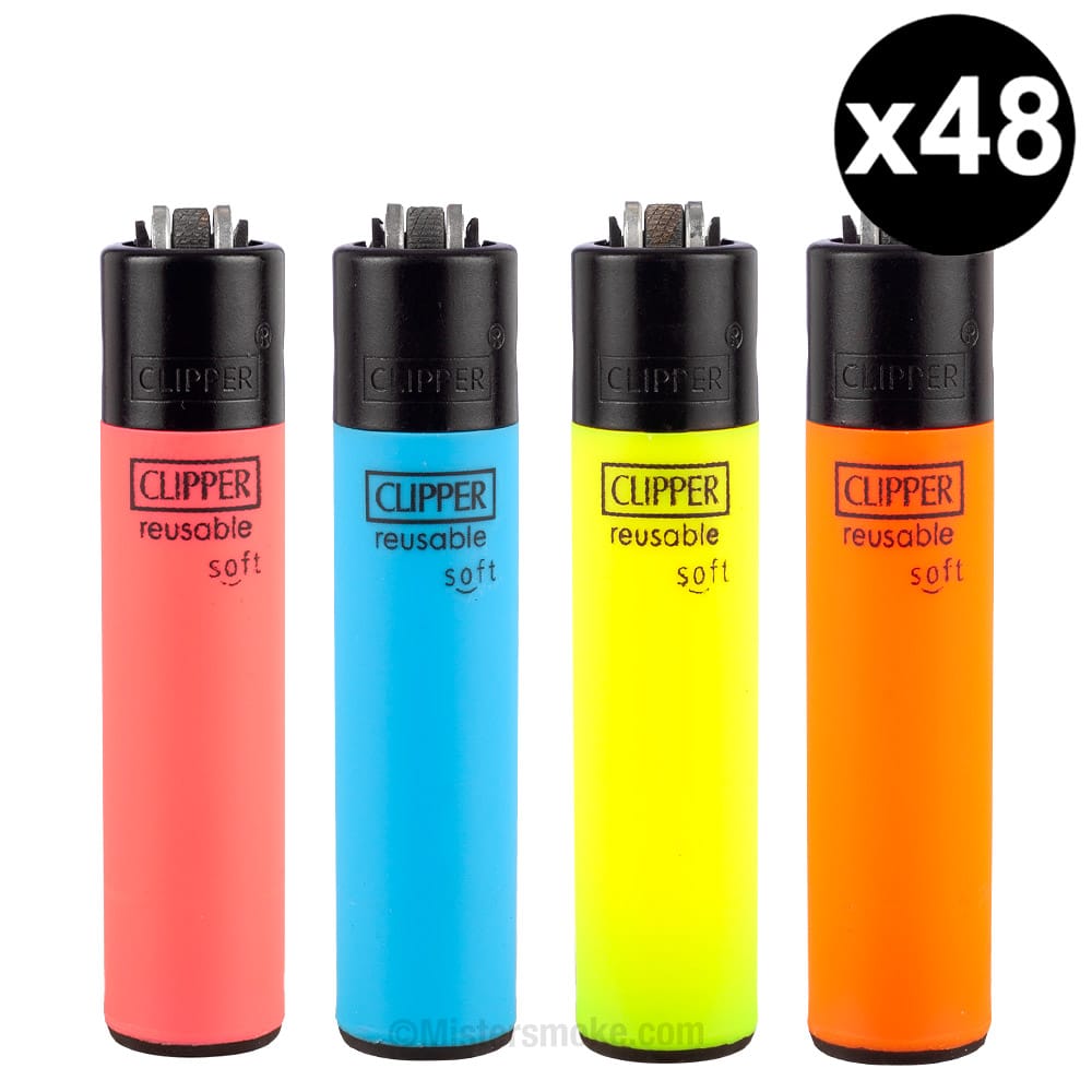 CLIPPER Briquet Pas Cher Translucide x48