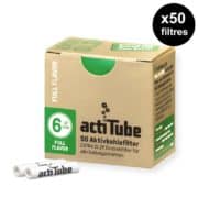 3 x 40 filters - Acti tube Actitube 8MM Filters with activated Carbon