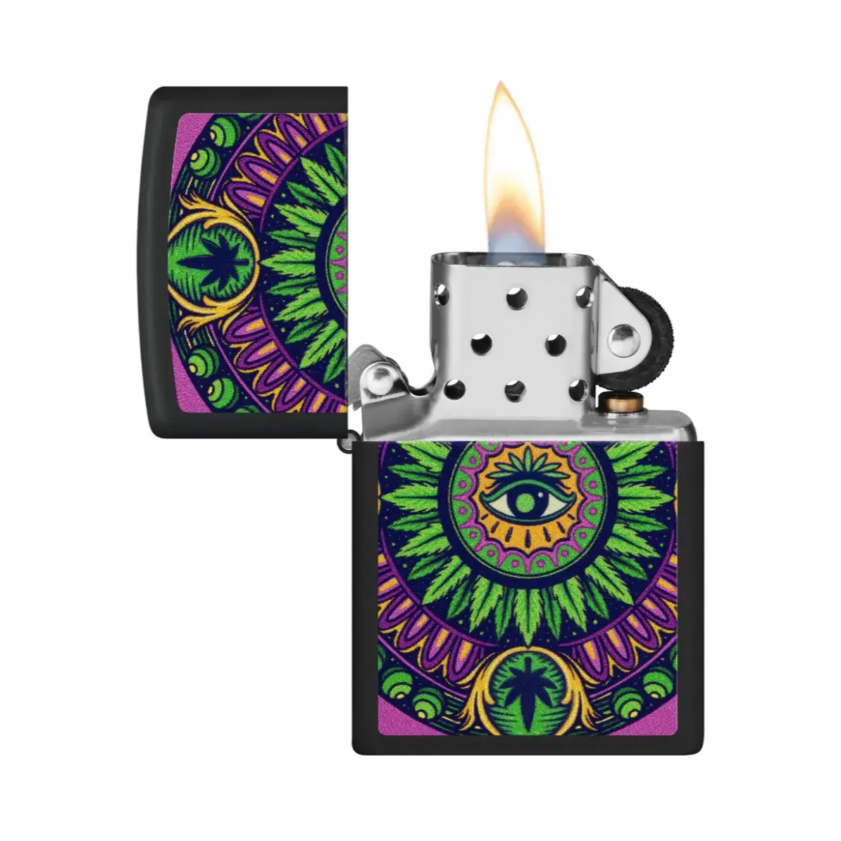 Briquet Zippo Cannabis pattern design