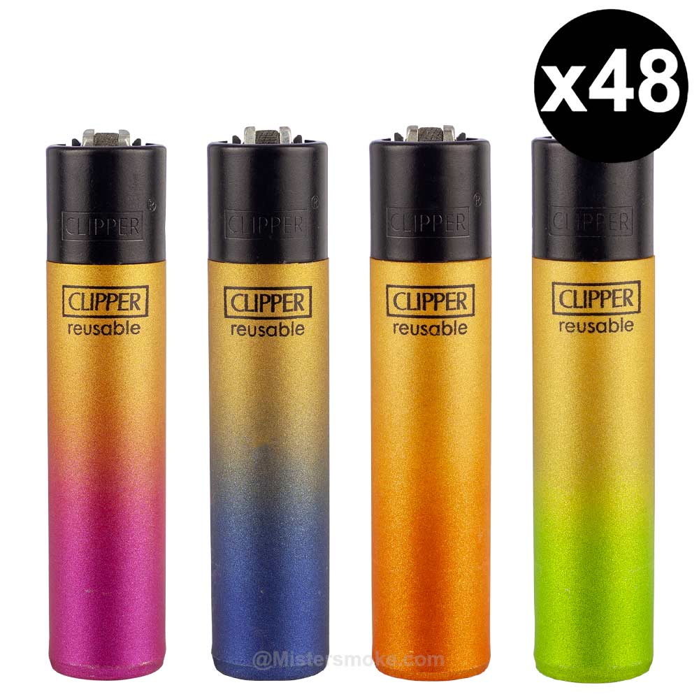 Briquet Clipper Gold gradient x48, Briquets