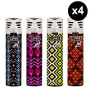 briquet clipper jet flame ethnic art