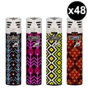 briquet clipper jet flame ethnic art