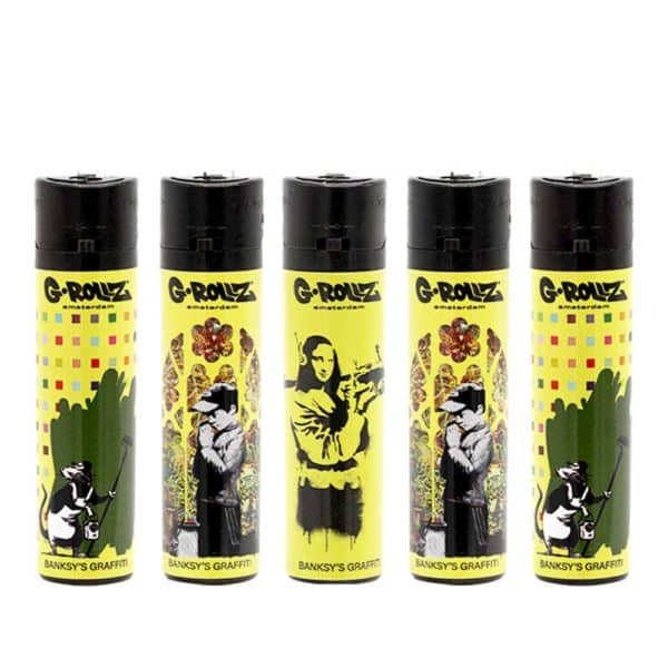 briquet g rollz banksy graffiti mona lisa