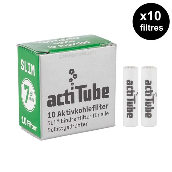 filtres actitube charbon actif 7 mm