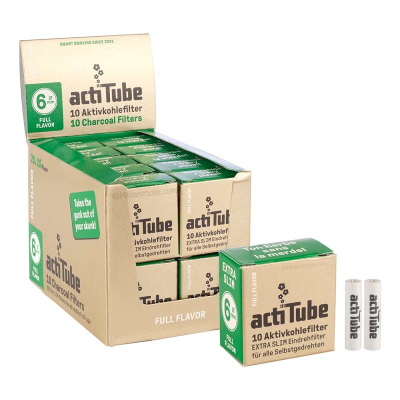 filtres actitube au charbon actif full flavor