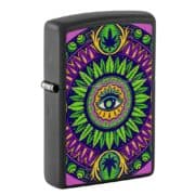Zippo lighter cannabis pattern design