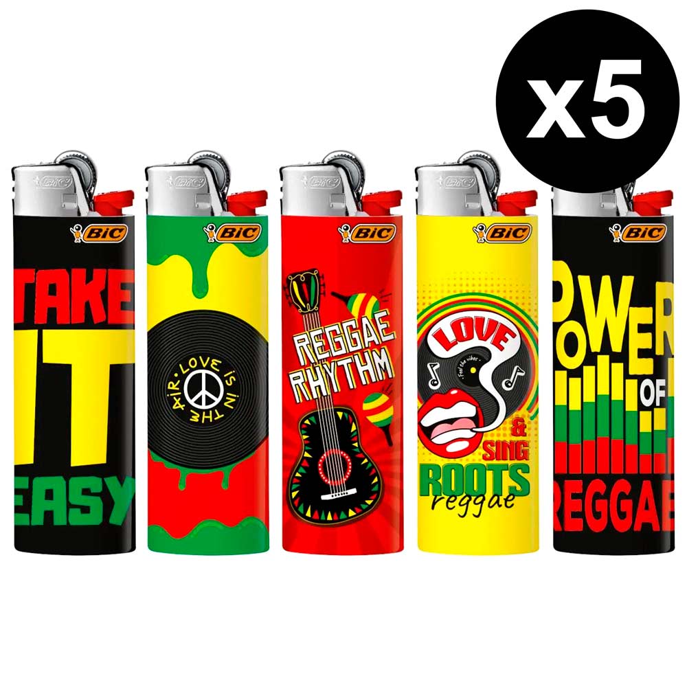 Briquet BIC Reggae 23 x5, Briquets