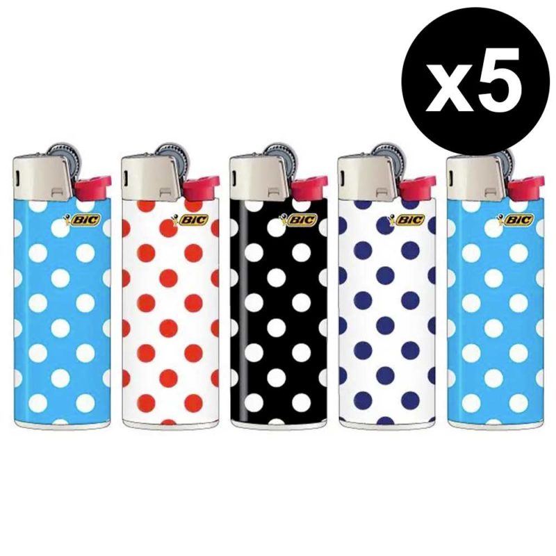 briquet bic mini pois
