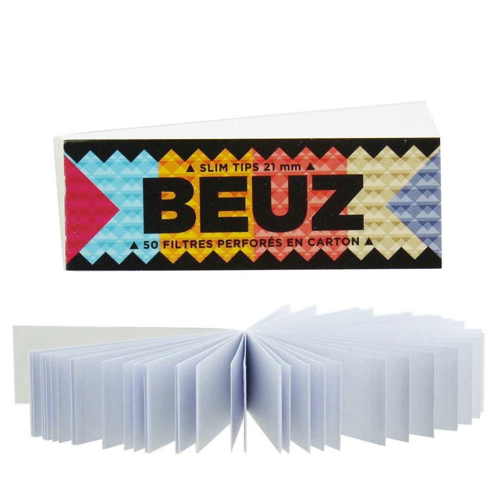 Feuilles Slim  Boîte de 24 carnets de feuilles Slim + Tips Beuz