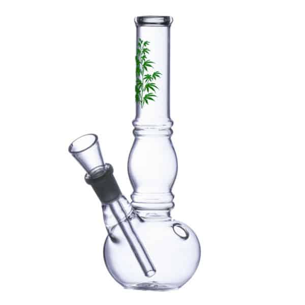 mini bang en verre green leaf