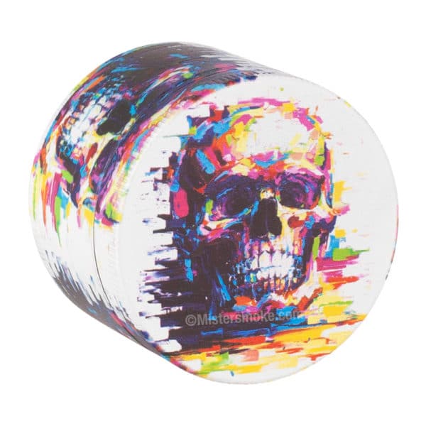 grinder metal camo skull