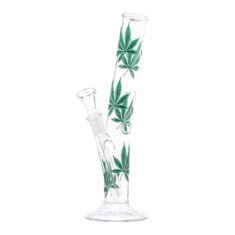 Bang en verre hangover glass multi leaf - 26 cm