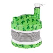 bang acrylique flex bong hemp leaf