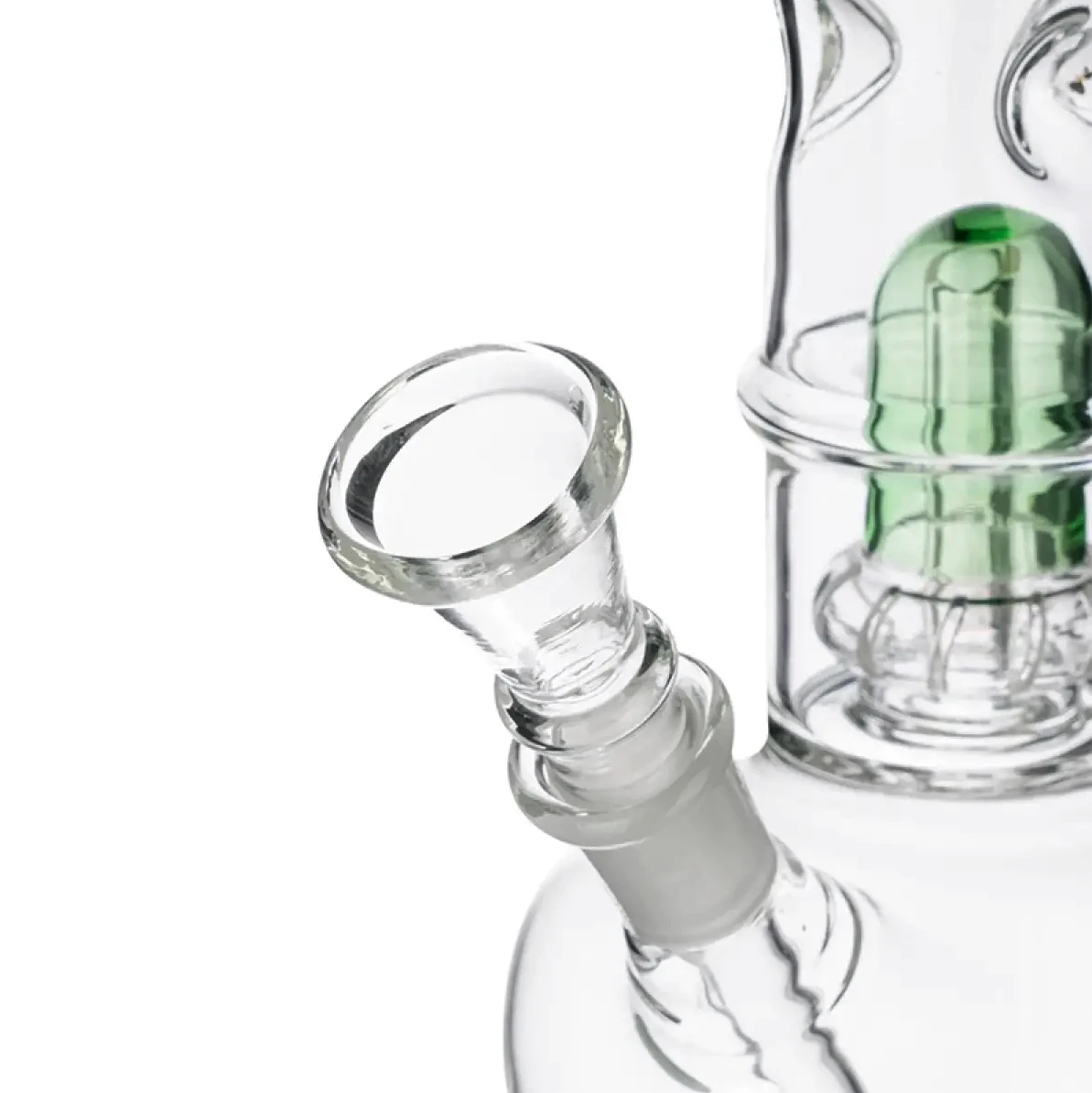 grand bang en verre de qualité avec percolateur et douille en verre amovible.