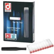 kit fume cigarette / porte cigarette DENICOTEA slim avec 10 filtres inclus.