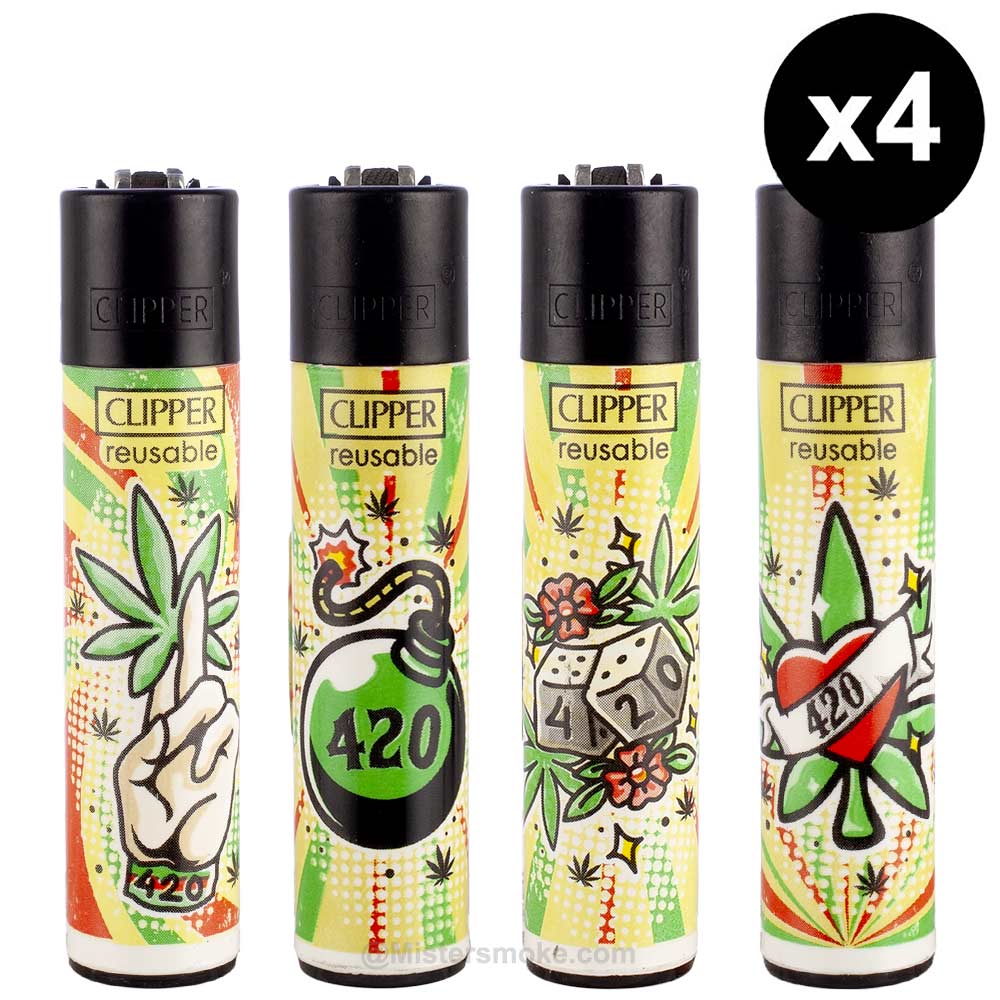 Clipper® - Briquet - Original - 420 Caractères - (Set de 4)