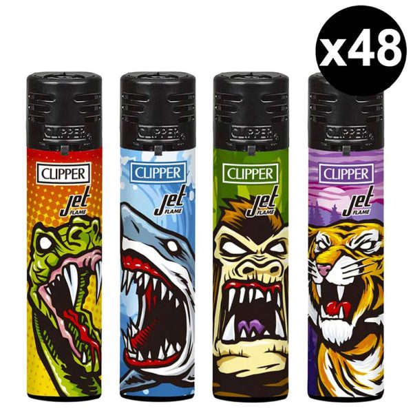 Briquet rechargeable Clipper jet flame