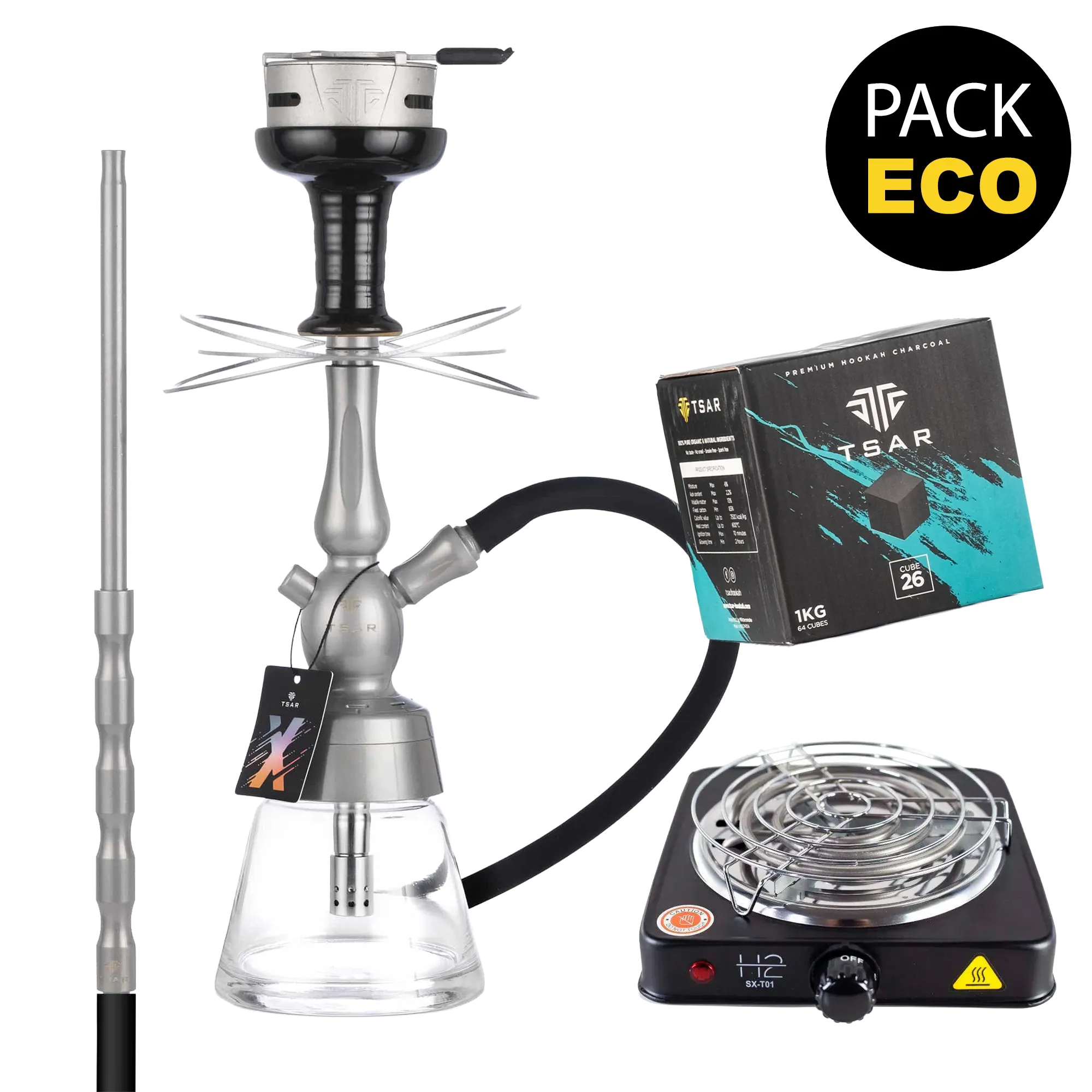 Chicha tsar molotov x - Pack chicha complet et pas cher - idéal débutant ou pour offrir