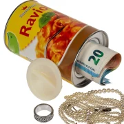 Boite raviolis factice - cachette secrète réaliste.