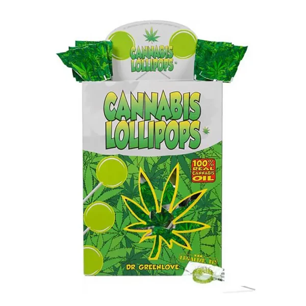 Boite de 150 sucettes CBD Dr Greenlove