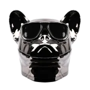 grinder original en forme de bien bouledogue. Ce grinder stylé est équipé d'un filtre tamis pour récupérer le pollen.