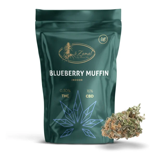 Blueberry muffin CBD en conditionnement 1g