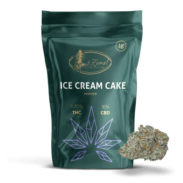 Fleurs de CBD ice cream cake