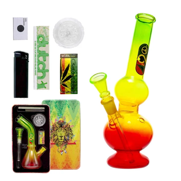 set fumeur complet four twenty rasta bong