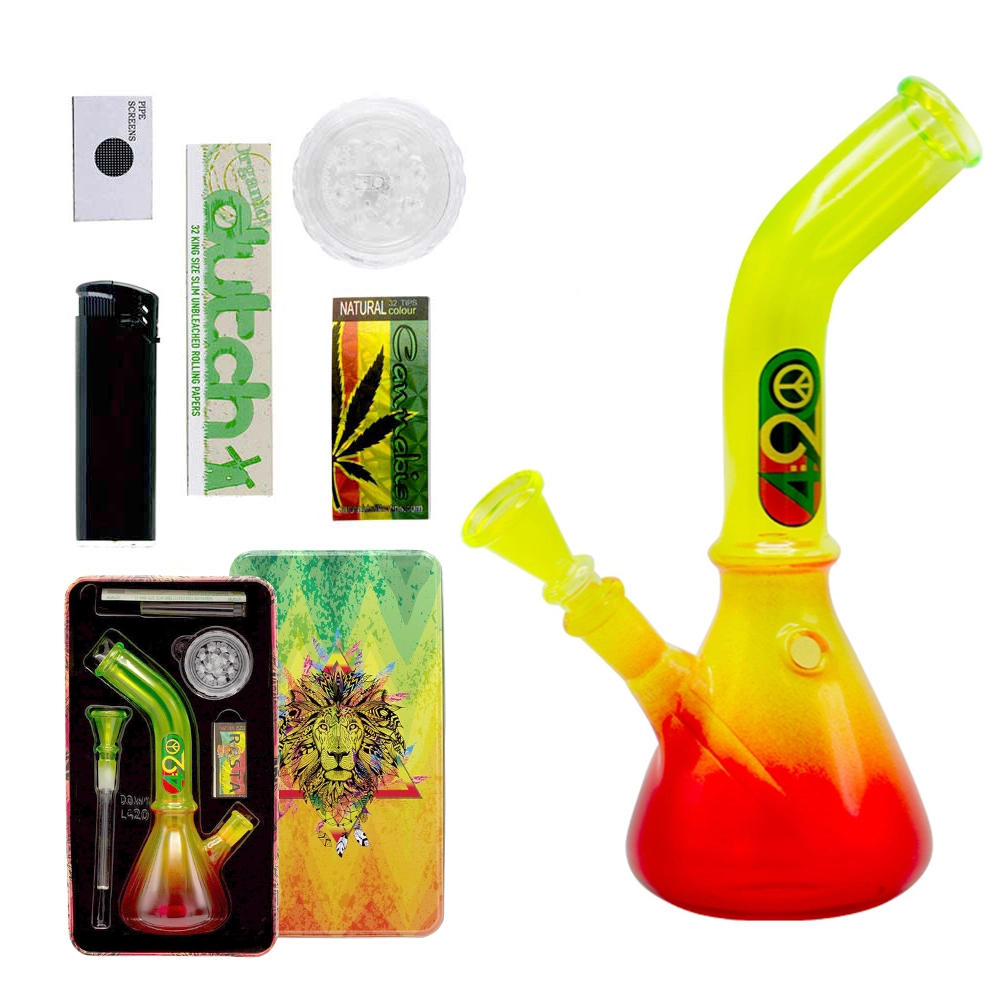 Coffret fumeur complet Four twenty rasta bong - Bangs - Mistersmoke