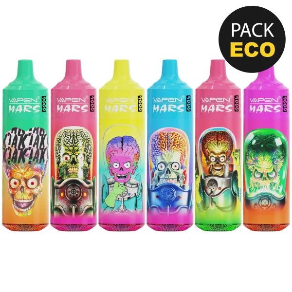 lot de 6 puffs 9000 vapen mars