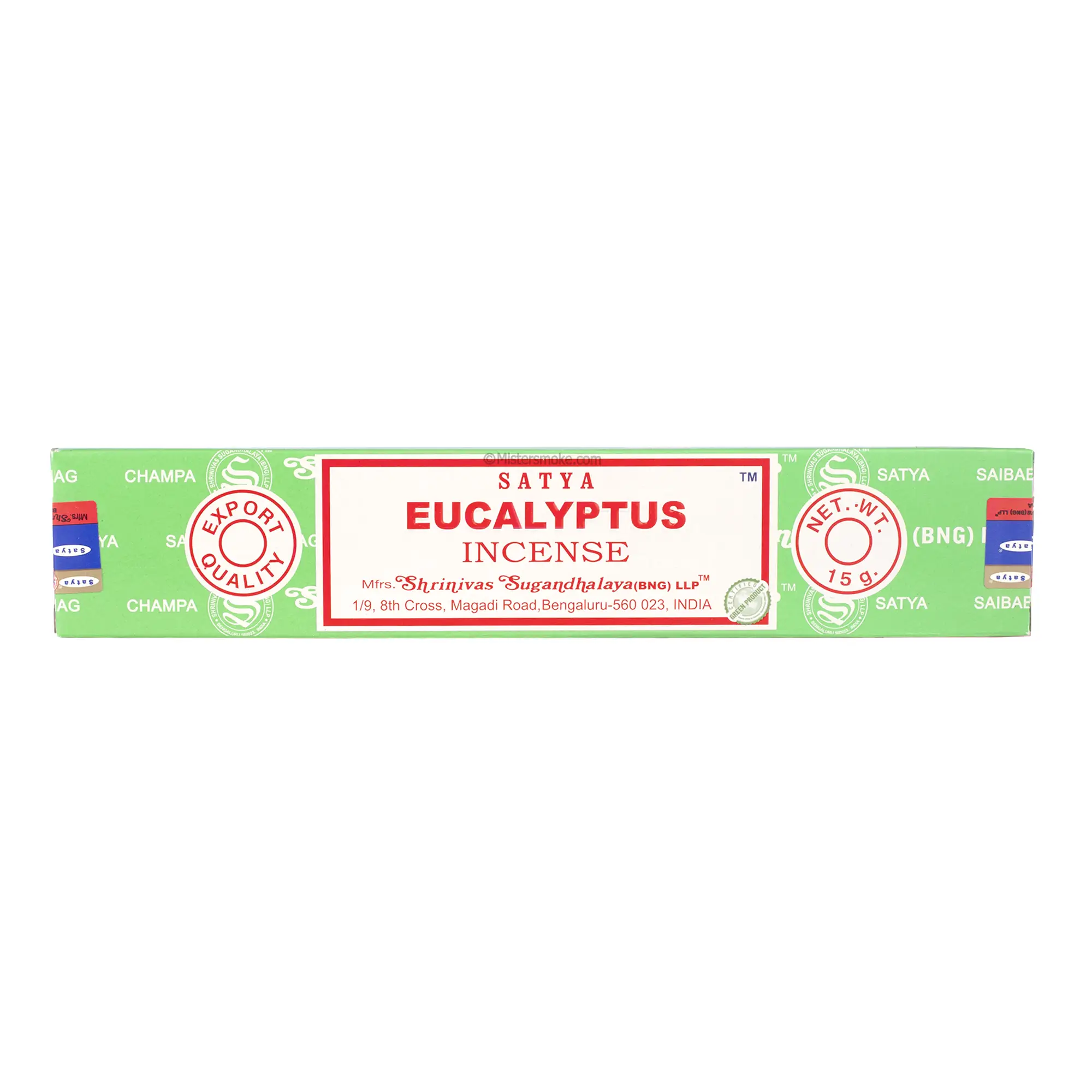 Encens naturel Satya 15g - Eucalyptus- Encens - Mistersmoke