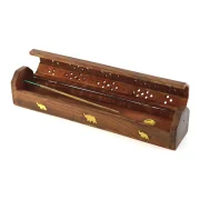 coffret porte encens en bois de rose indien